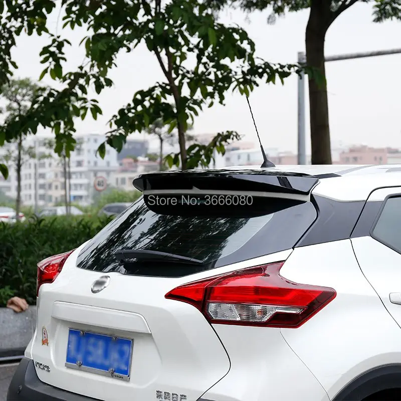 Для Nissan KICKS 2017 2018 2019 ABS пластиковый Неокрашенный праймер цвет задний спойлер на