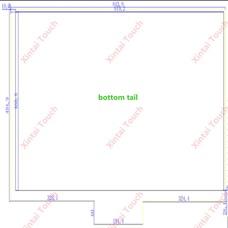 Xintai Touch 37 Inches 16:9 Ratio 10 Points Interactive Capacitive Multi Foil Film Plug &amp Play | Компьютеры и офис