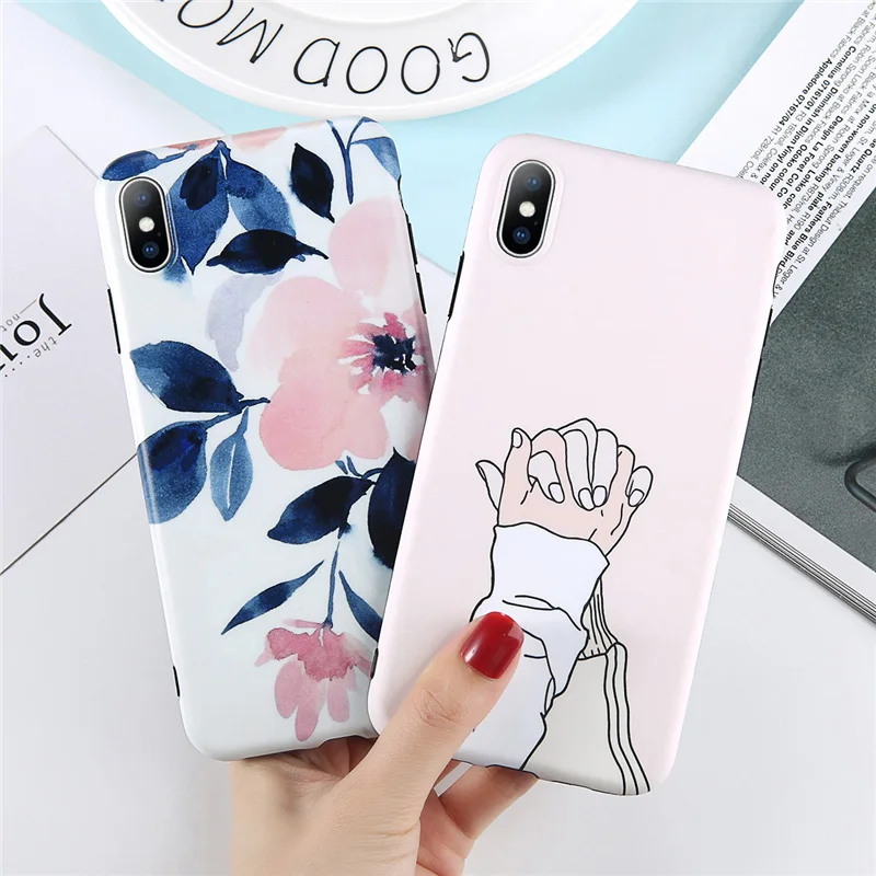 Lovebay чехол для телефона iPhone 6 6s 7 8 Plus X XR XS Max Модный художественный цветок в стиле