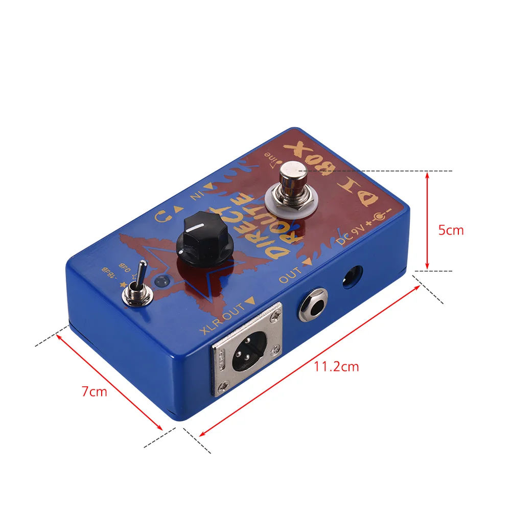 Caline CP 64 прямой путь синий DI Box эффекты электрогитары педали для наушников Amp