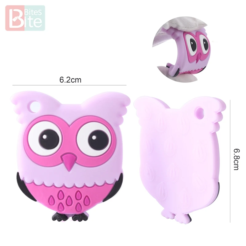 Bite Bites 1pc Silicone Teether Unicorn Food Grade Silicone Rodent Baby Chews Tiny Rod Baby Goods BPA Free Cartoon Baby Teether