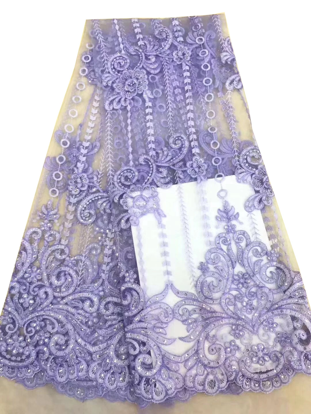 5yards Newest Nigeria African French Lace Fabric 2018 Bridal Embroidery For Party dp | Дом и сад