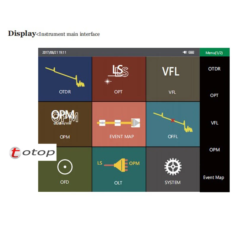 NK6000 OTDR 1310/1550 нм 37/35/35 дБ Многофункциональный тестер OPM VFL OLT MAP сплиттер
