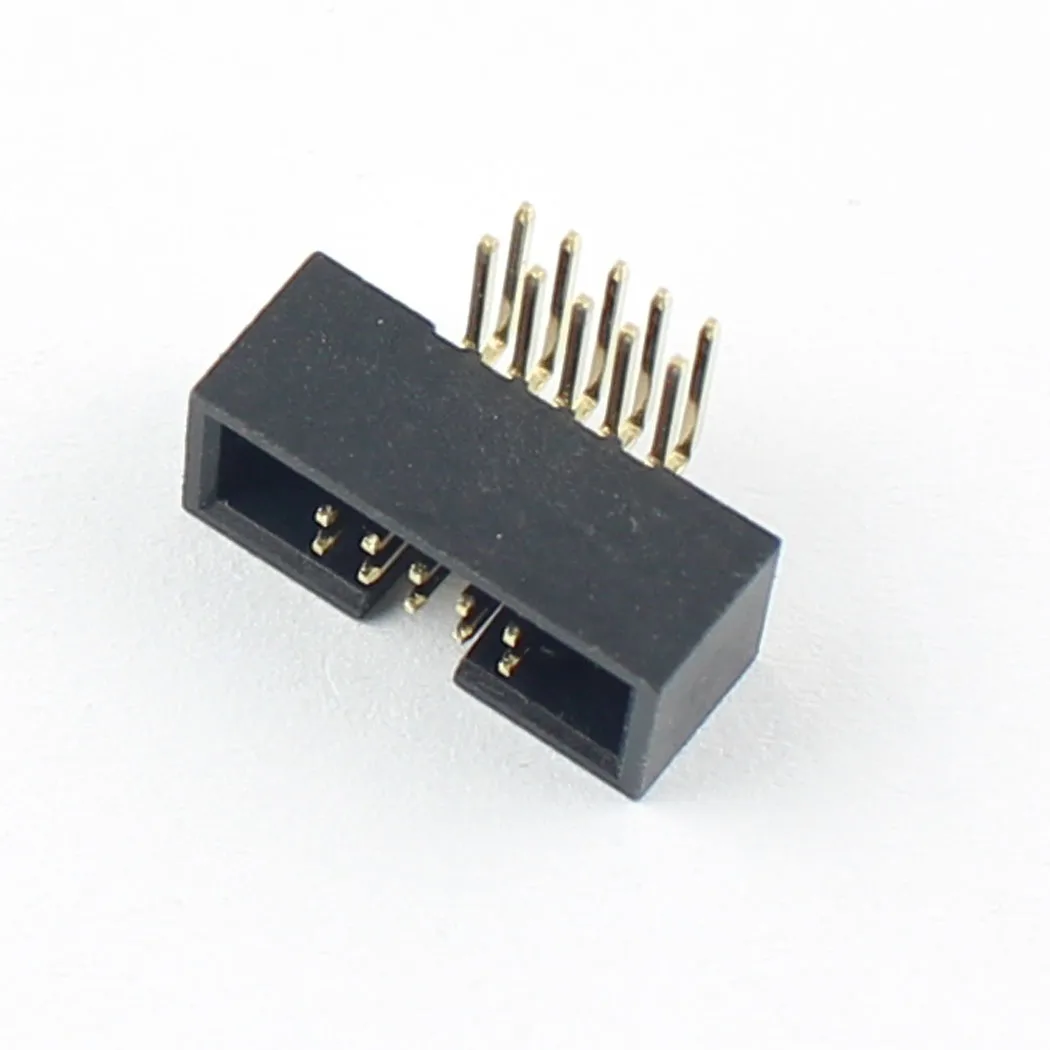 10 шт. 1 27 мм Шаг 2x5 контактов прямоугольный Штекерный кожух PCB Box Header IDC