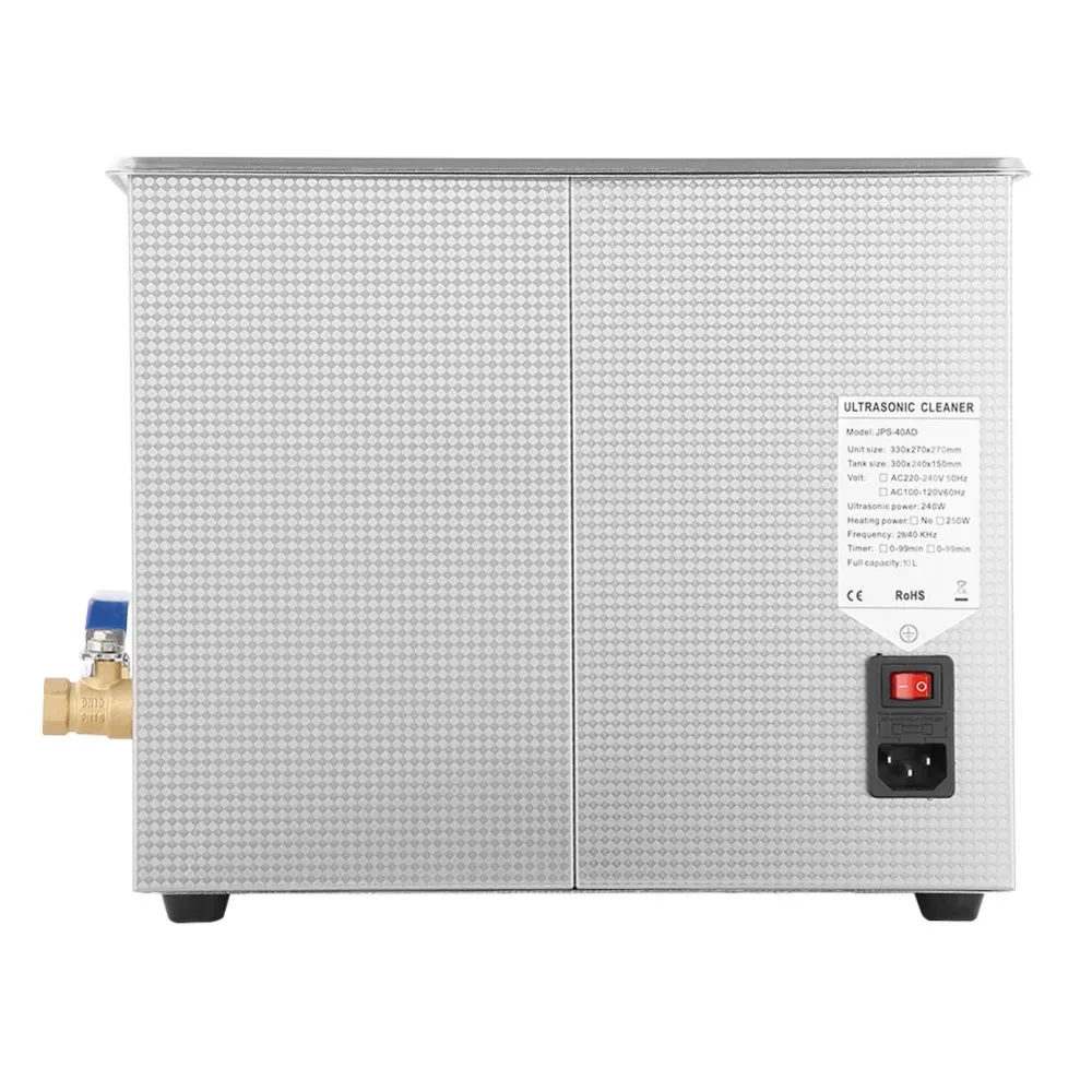Механический Ультразвуковой очиститель из нержавеющей стали 3L/6L/10L для ванны с