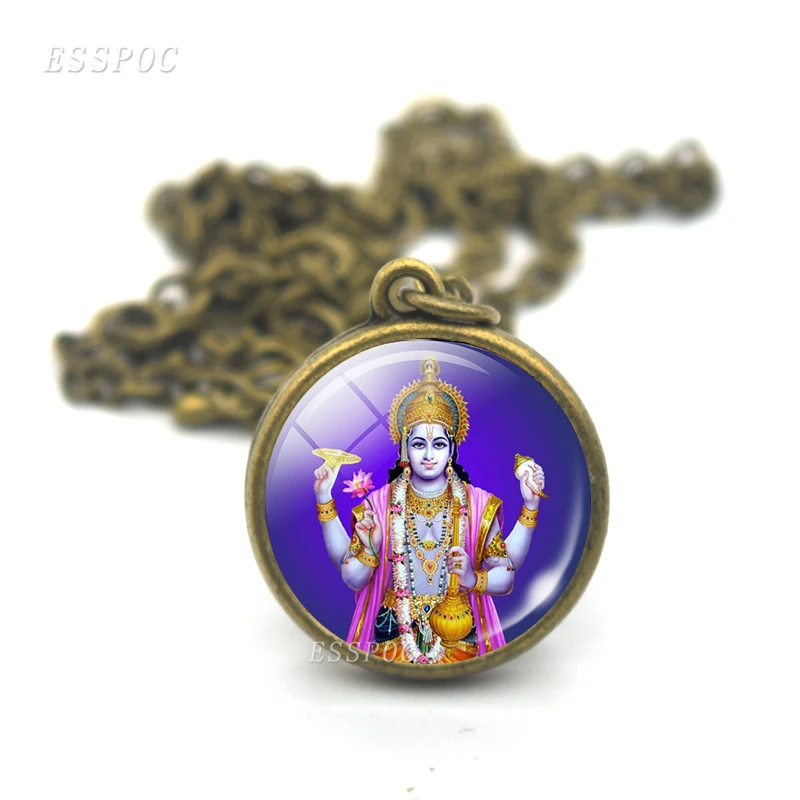 Lakshmi ожерелье богиня Ганеша с шариком двухсторонняя бижутерия со стеклянными