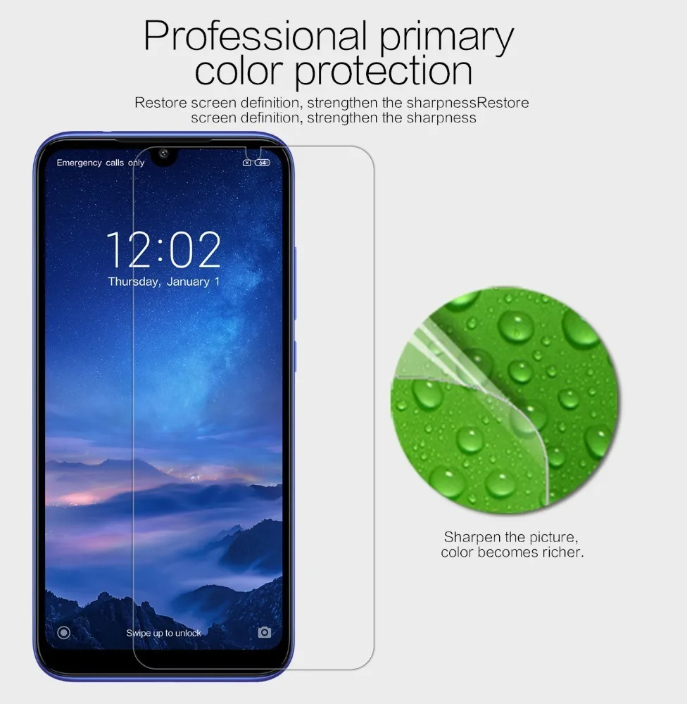 NILLKIN для Xiaomi Redmi 7 /Redmi Y3 защита экрана Супер прозрачная/матовая защитная пленка