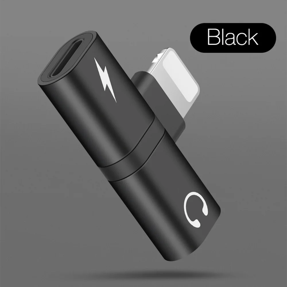 KISSCASE 2 в 1 аудио Aux адаптер для iPhone 11 Pro MAX наушники Зарядка Наушники двойной