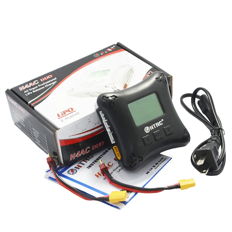 HTRC H4AC DUO 20Wx2 2A 2CH 2 S-4 S AC Lipo зарядное устройство для RC моделей Multirotor Дрон FPV Часть