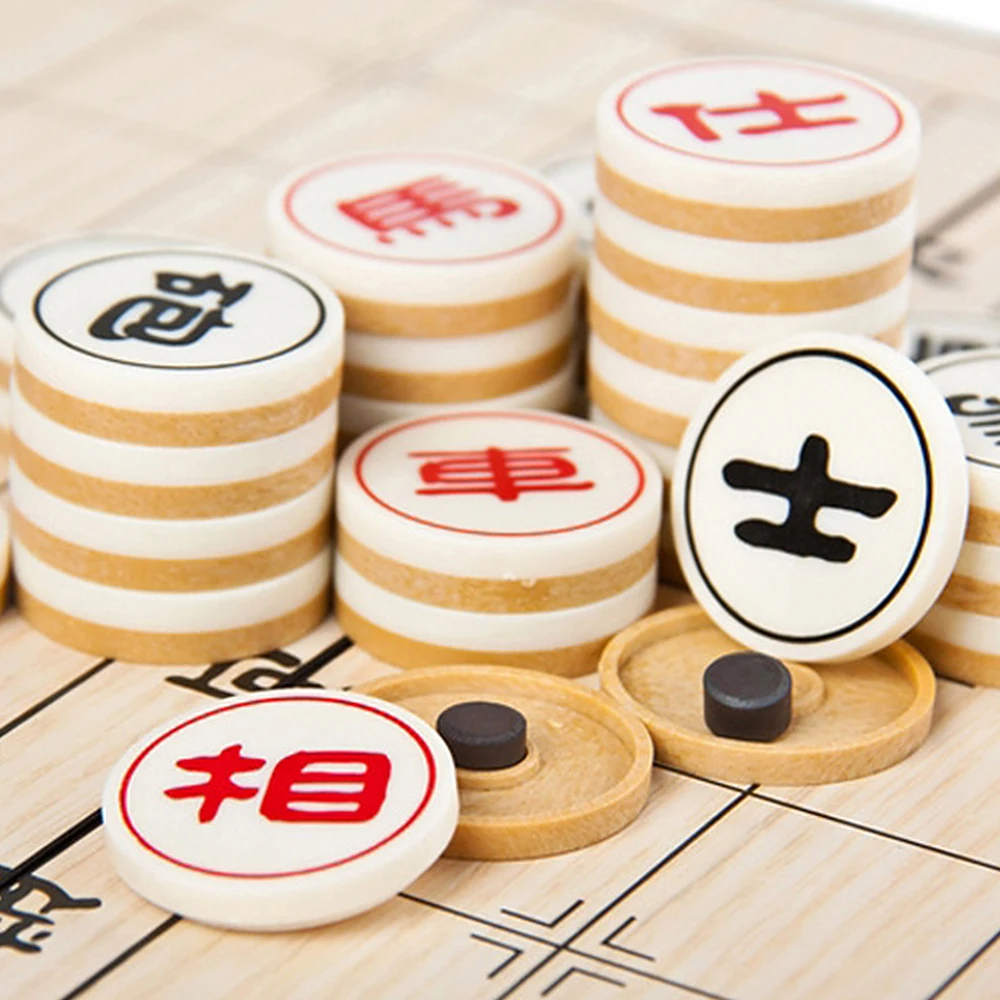 Складные шахматные настольные игры Xiangqi китайский Шахматный набор с 32 магнитными