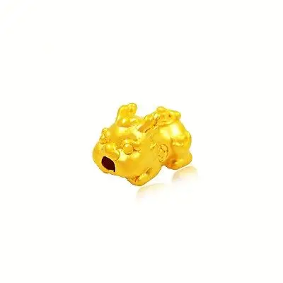 Лучший подарок 999 желтое золото 24 К Женская 3D подвеска Pixiu Baby Bead 0 5 6 г|Ювелирные