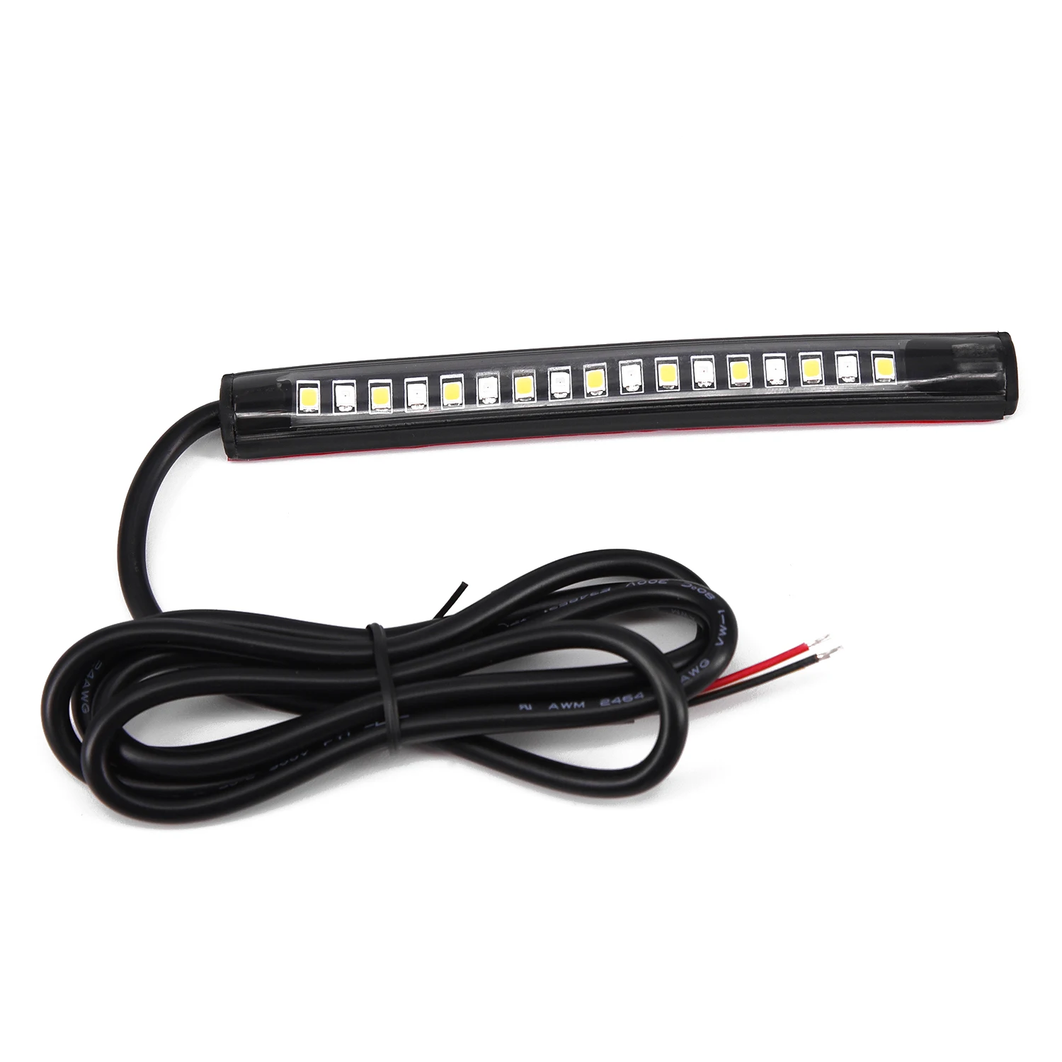 Пара 17LED гибкий полосатый свет для бара Белый Янтарный указатель поворота