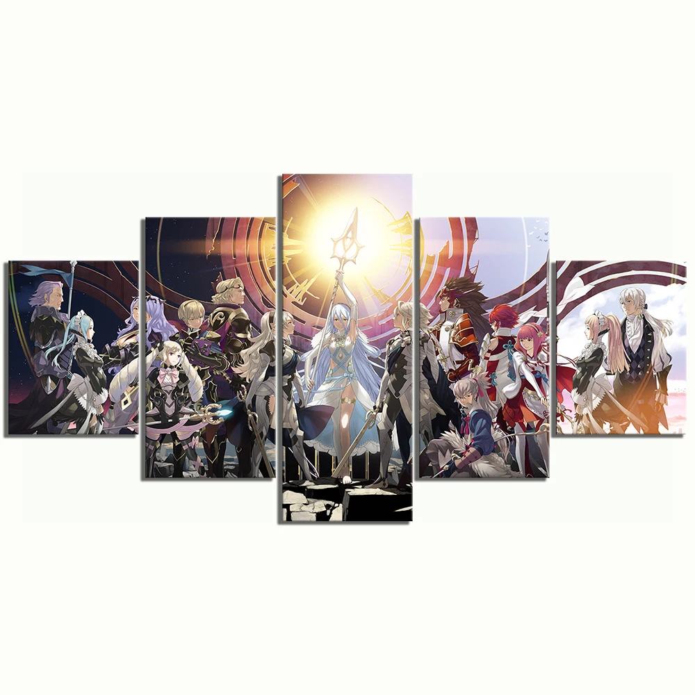 5 шт. HD с изображением героев из мультфильмов Детское Fire Emblem Fates игры плакат работа