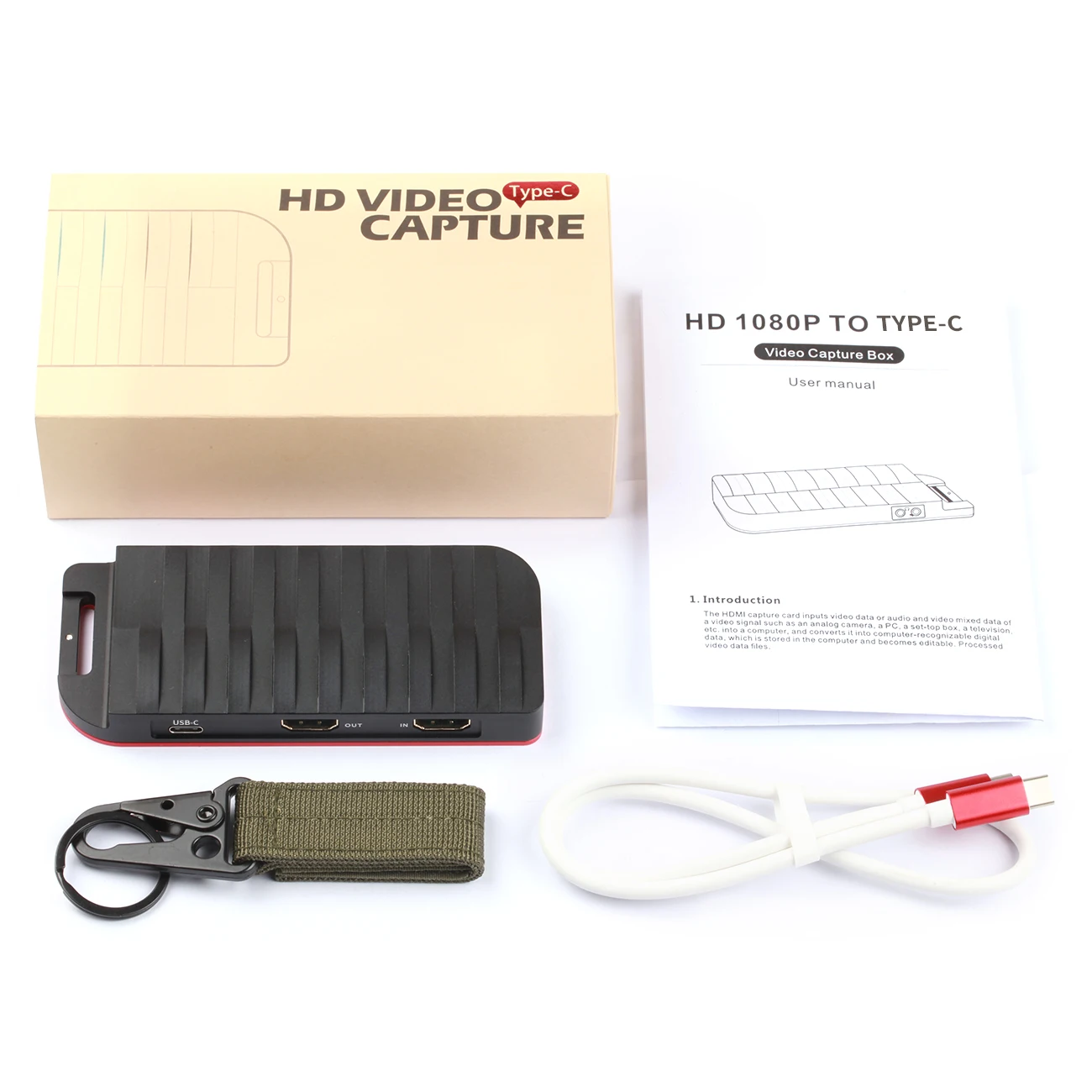 MiraBox Capture Card USB-C/Type-C HDMI Video Game 4K 30FPS Compatible with Windows Linux macOS OBS Streaming |