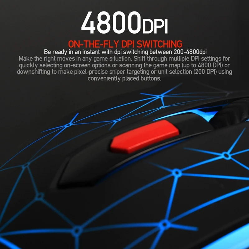 FANTECH X7 Macro RGB Mouse 4800DPI Optical 6D USB Wired Gaming Pro Gamer Computer Ergonomics Mice | Компьютеры и офис