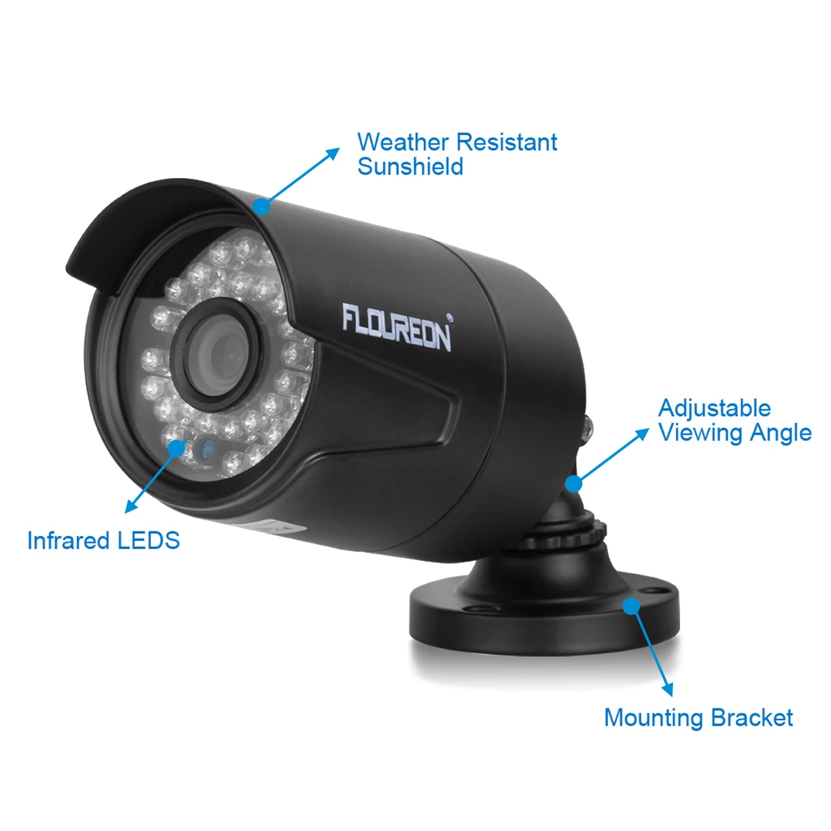 Floureon 960 P AHD 1 3 МП 2000TVL водонепроницаемый уличный для видеонаблюдения камера Ночное
