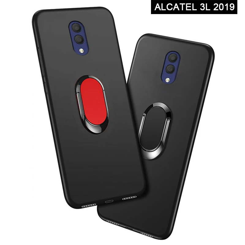 Чехол для Alcatel 3L 2019 5039D Роскошный чехол 5 94 дюйма мягкий черный пластиковый