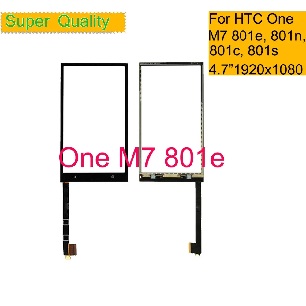 10 шт./лот 4 7 &quotдля htc один M7 801e 801n 801c 801 s сенсорный экран Сенсор планшета Стекло