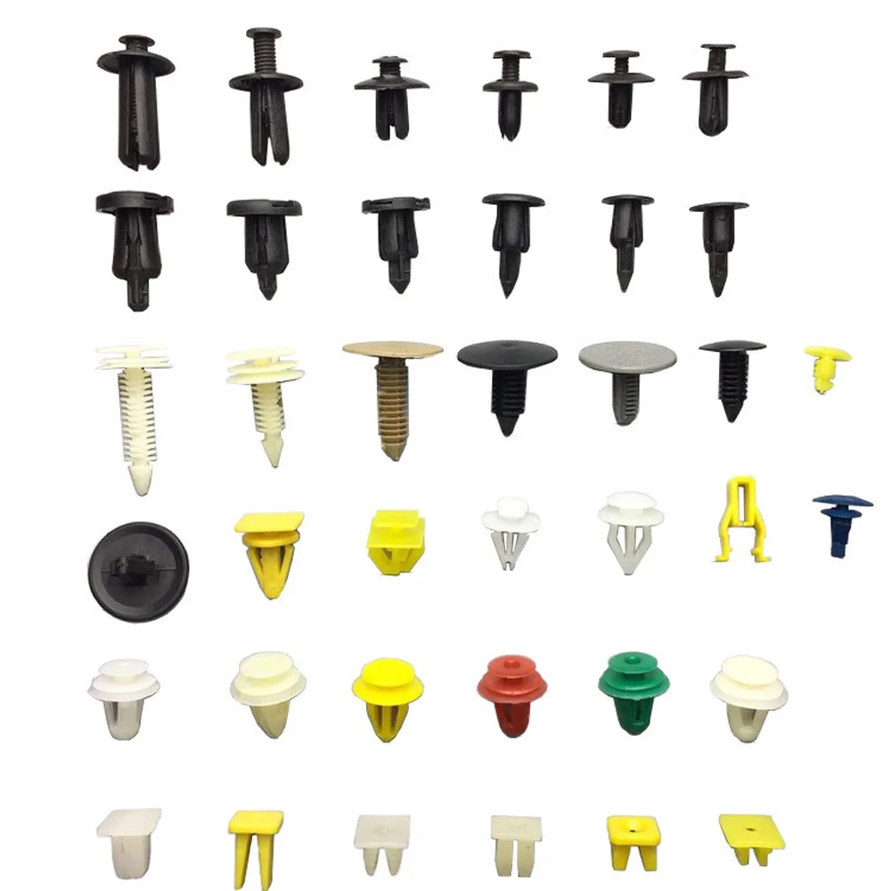 500pcs Universal Mixed 30 Kind Auto PlasticFastener Clip Bumper Fender Trim Plastic Rivet Door Panel Mud Flaps For more Car | Автомобили и