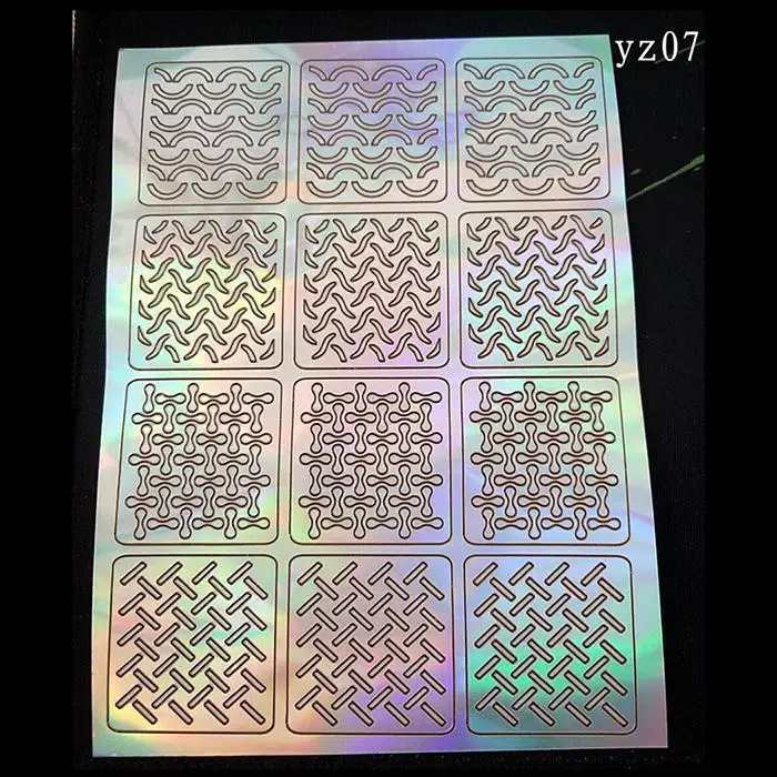 New Women Fashion Nail Art Decoration Sticker Laser Hollow Out DIY Creative Silver Stickers | Красота и здоровье