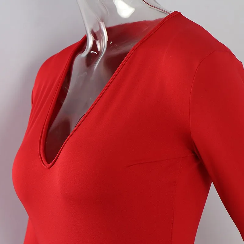 2019 новое зимнее теплое белое платье из ткани Vestidos с глубоким v-образным вырезом и