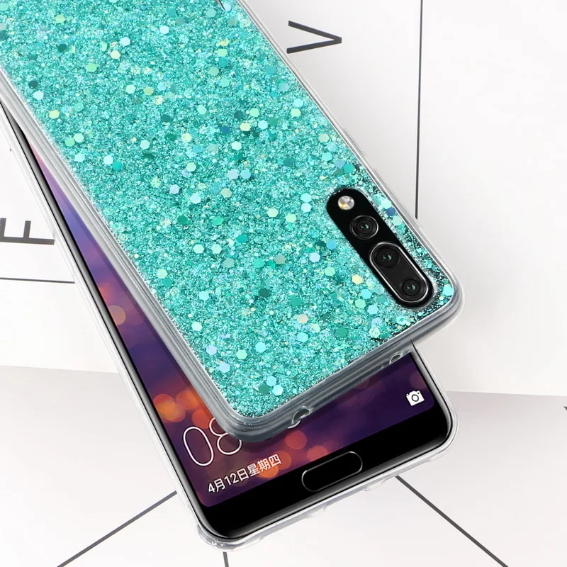 MOESOE чехол сверкающий с блестками для huawei P30 P20 Pro Коврики 10 20 Lite пластичный