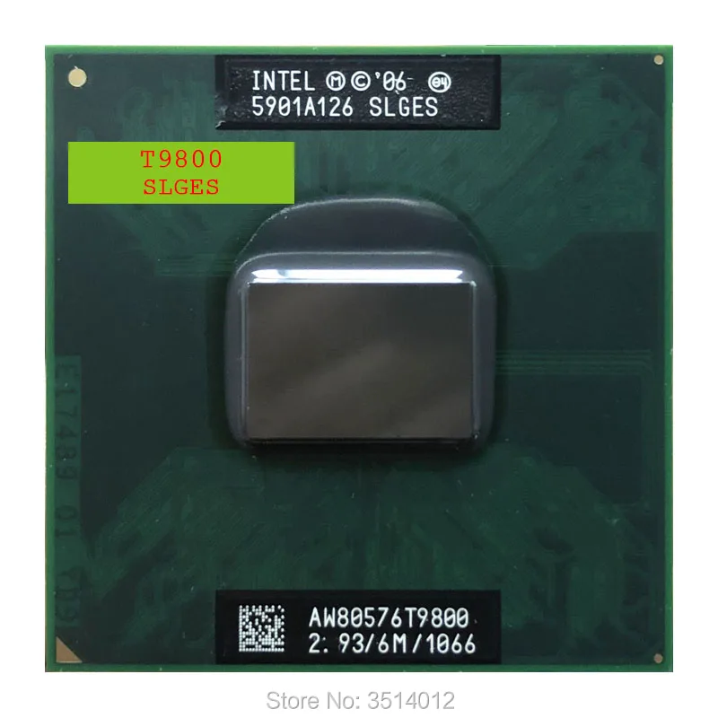 Процессор Intel Core 2 Duo T9800 SLGES 9 ГГц двухъядерный двухпоточный ЦПУ 6 Мб 35 Вт Разъем