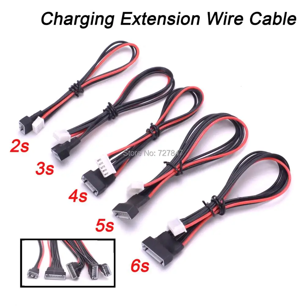 5 шт./лот JST XH Li Po Battery Balance зарядный Удлинительный кабель 20 см 22AWG 2S 3S 4S 6S для RC Lipo|battery