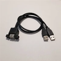 double usb 2 0 type a female to dual usb a male splitter data extension power cable black 50cm