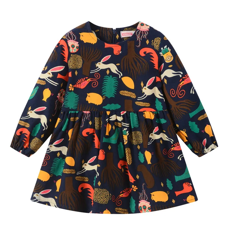 2019 Summer Children's Casual Dresses 2 3 4 5 6 years Kids Print Party Dress Baby Girl Birthday Vestidos For Girls Clothes | Детская