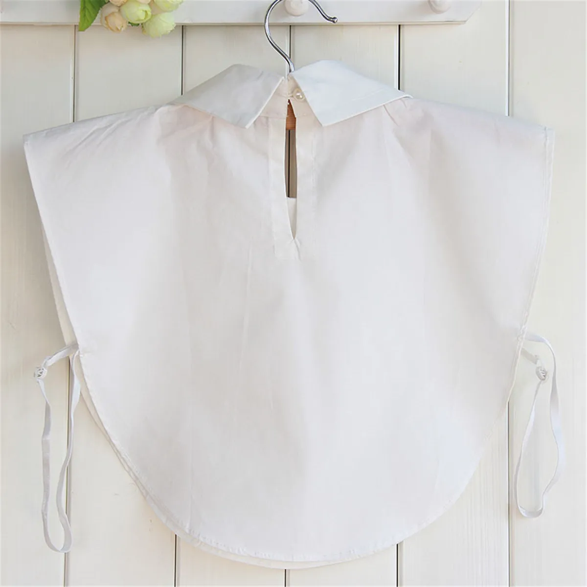 Female Vintage Fake Collar Deatachable Collars Cotton Chiffon White Solid Retro Neckwear Lapel Blouse Top Clothes Accessories |