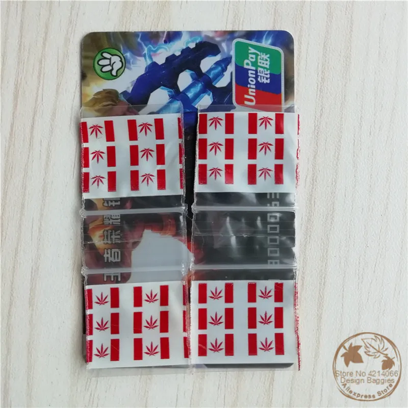 1010 пластиковые пакеты Красный табак лист дизайн 100 Ziplock сумки маленькие 1 &quotx 1&quot
