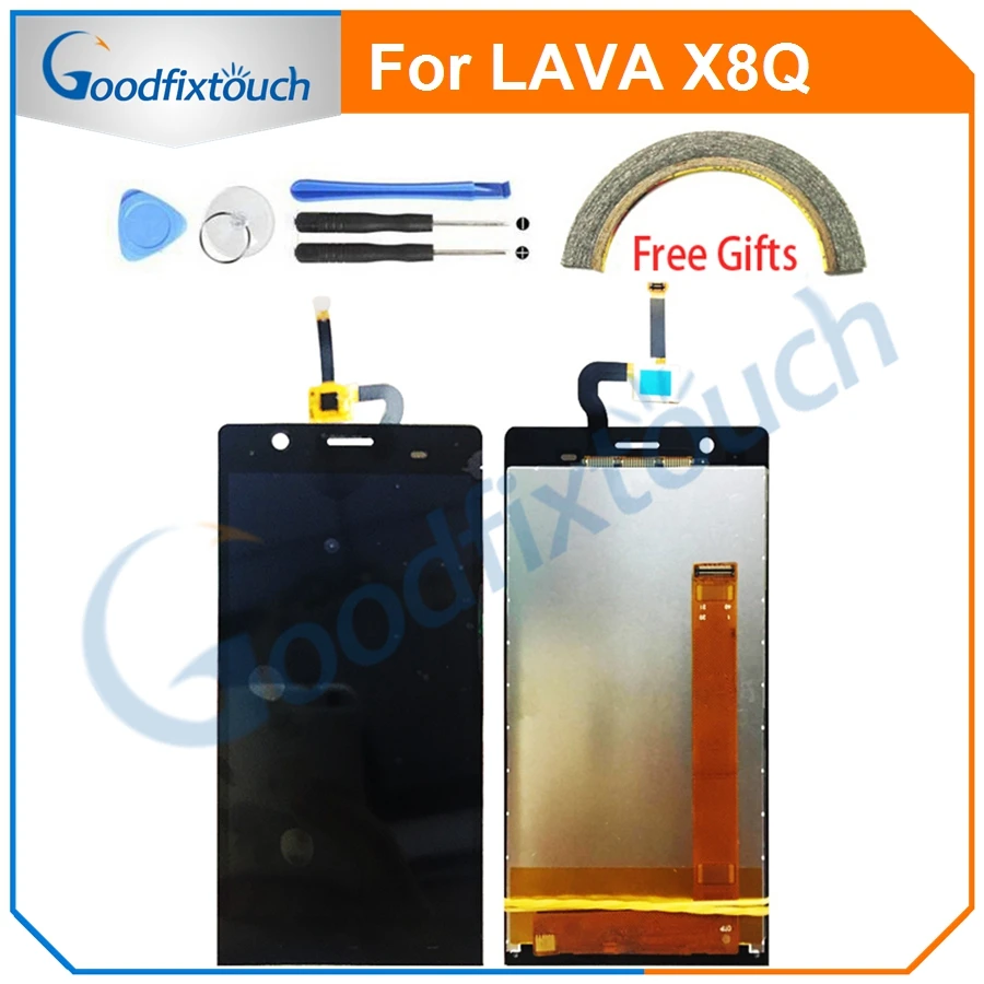 LCD Screen For LAVA X8Q Display Touch Digitizer Assembly Panel Replacement Parts | Мобильные телефоны и аксессуары