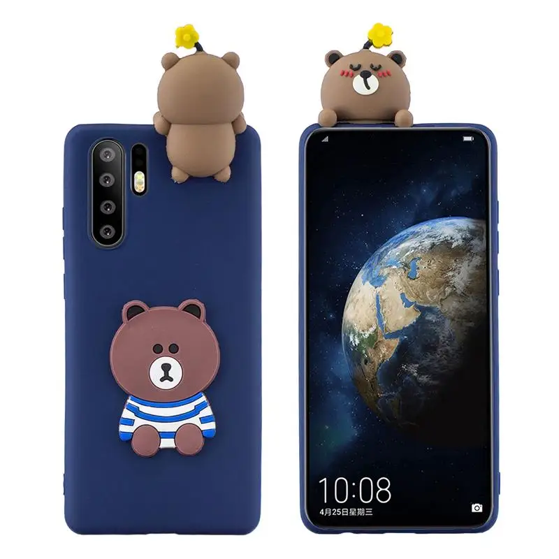 New Fashion 3D Cute Cartoon pattern Soft Silicone Practical Shockproof Slim Protective Case for Huawei P30 Pro | Мобильные телефоны