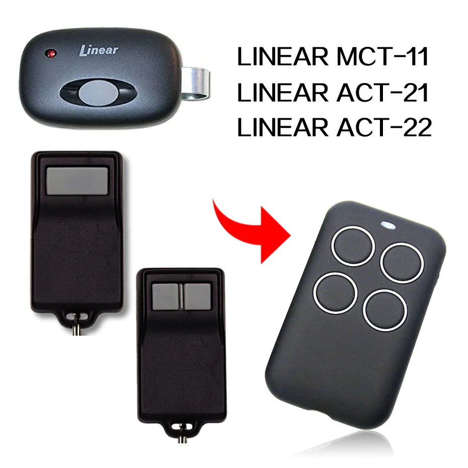 LINEAR ACT-21 ACT-22 LINEAR MCT-21 Remote Control Gate Remote Control LINEAR ACT Garage Door Remote Control 433MHz