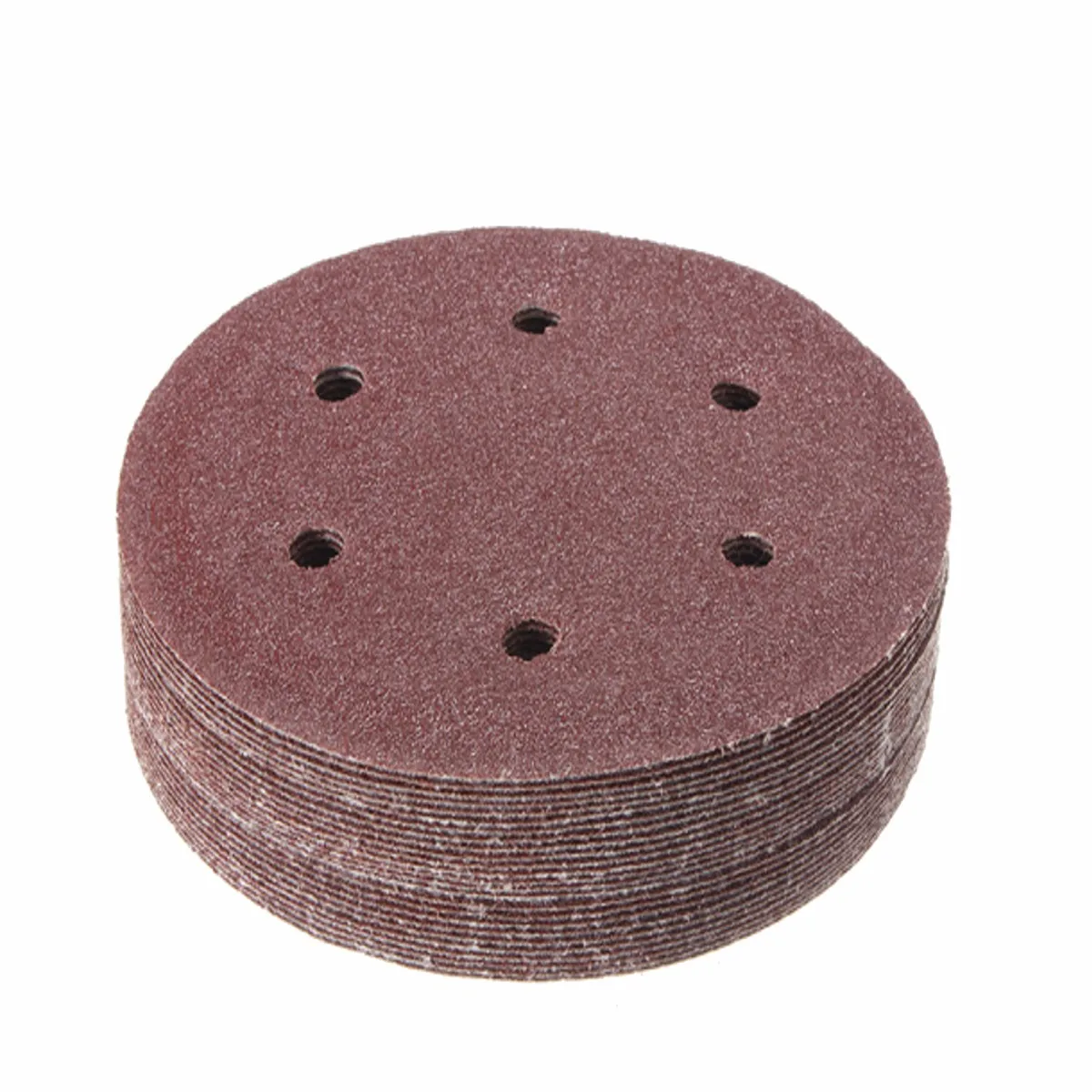 

25pcs 6 Holes 6inch Sanding Discs Polishing Pad 40 60 80 120 180 240 Mixed Grit Orbital Sander Round Shape For Polishing /cleani