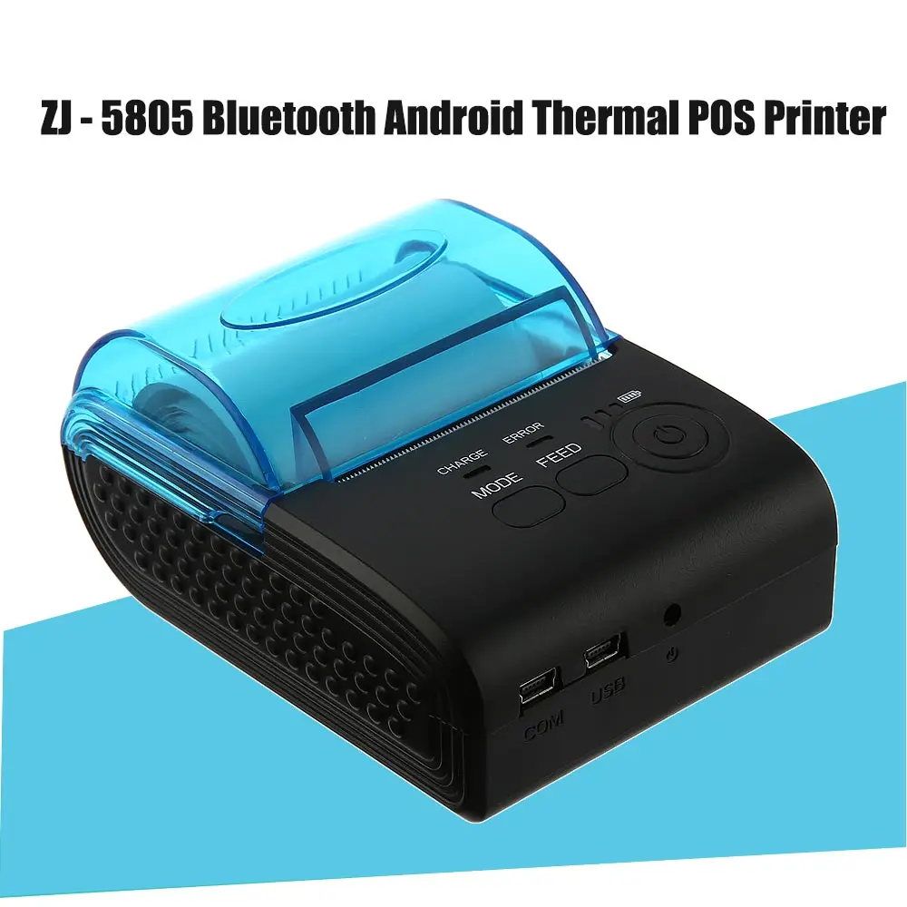 ZJIANG ZJ 5805 портативный мини принтер 58 мм Bluetooth 4 0 кассовый аппарат на Android POS чековый