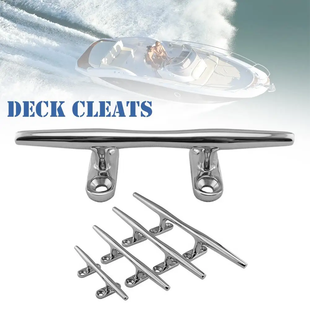 

Stainless Steel Boat Deck Cleat Bollard Dock Open Base Cleat Marine Boat Hardware for Ship Yacht Kayak Fixing