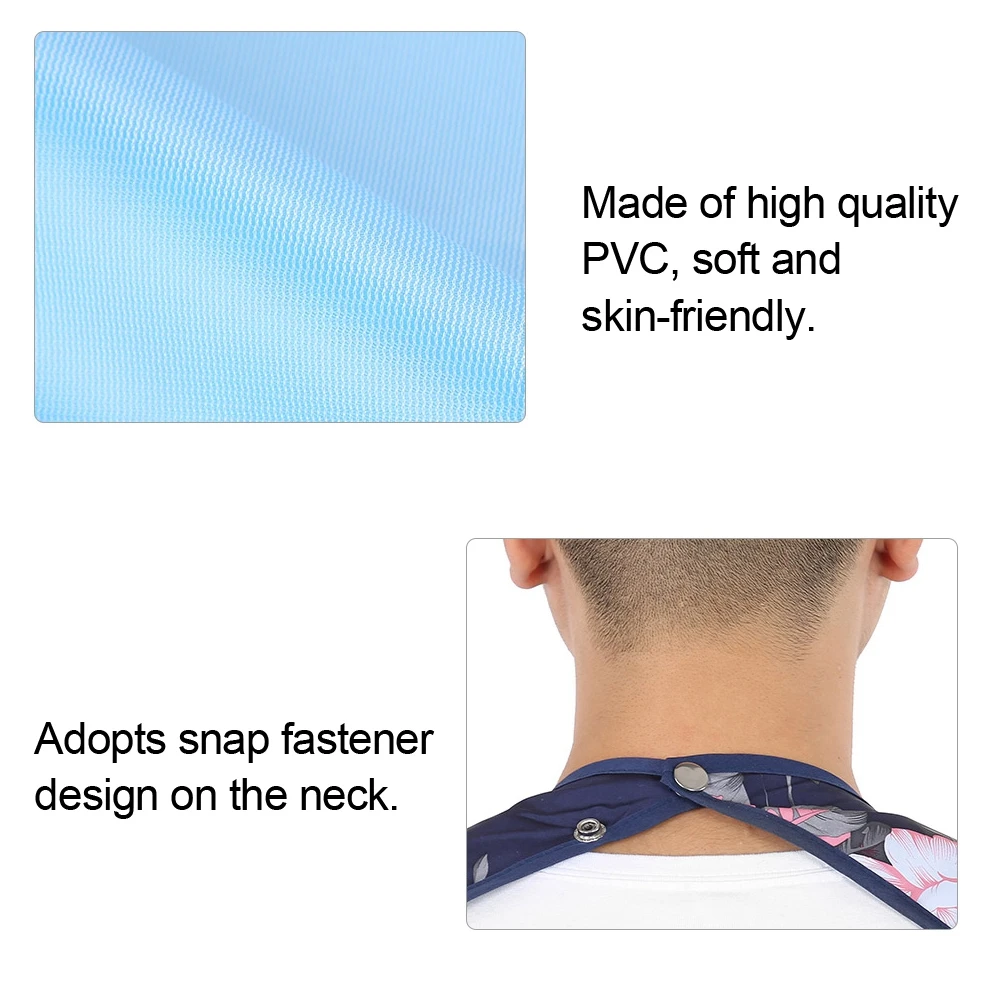 2 шт. водонепроницаемый нагрудник для еды взрослых двойной слой защита