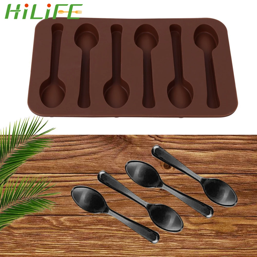 Желейная шоколадная форма HILIFE 3D ложка силиконовая инструменты для украшения