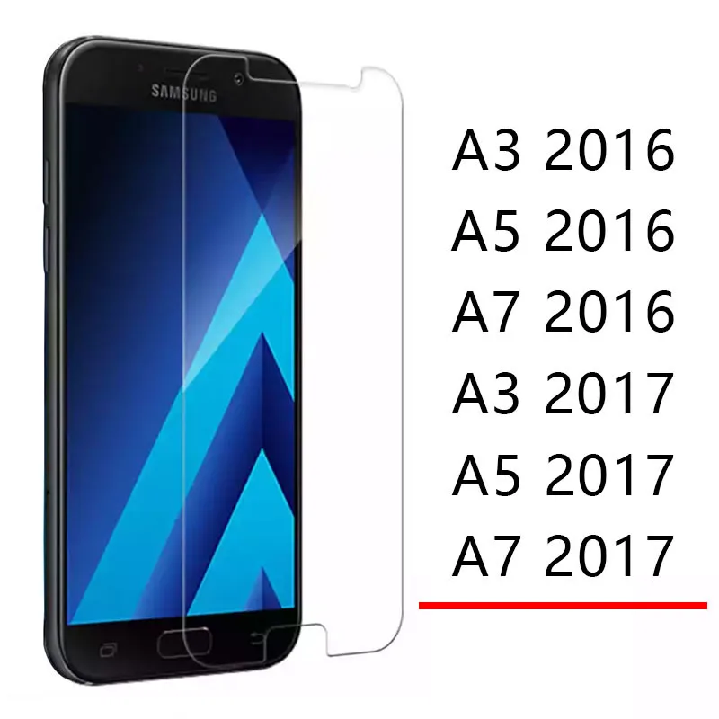 Защитное стекло для Samsung A3 A5 A7 2016 2017 закаленное Защита экрана Galaxy A 3 5 7 A52017 A32017 A72017 9h