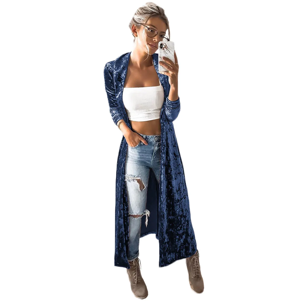 YJSFG домашняя Осенняя Новая женская куртка модная с длинным рукавом глубоким v