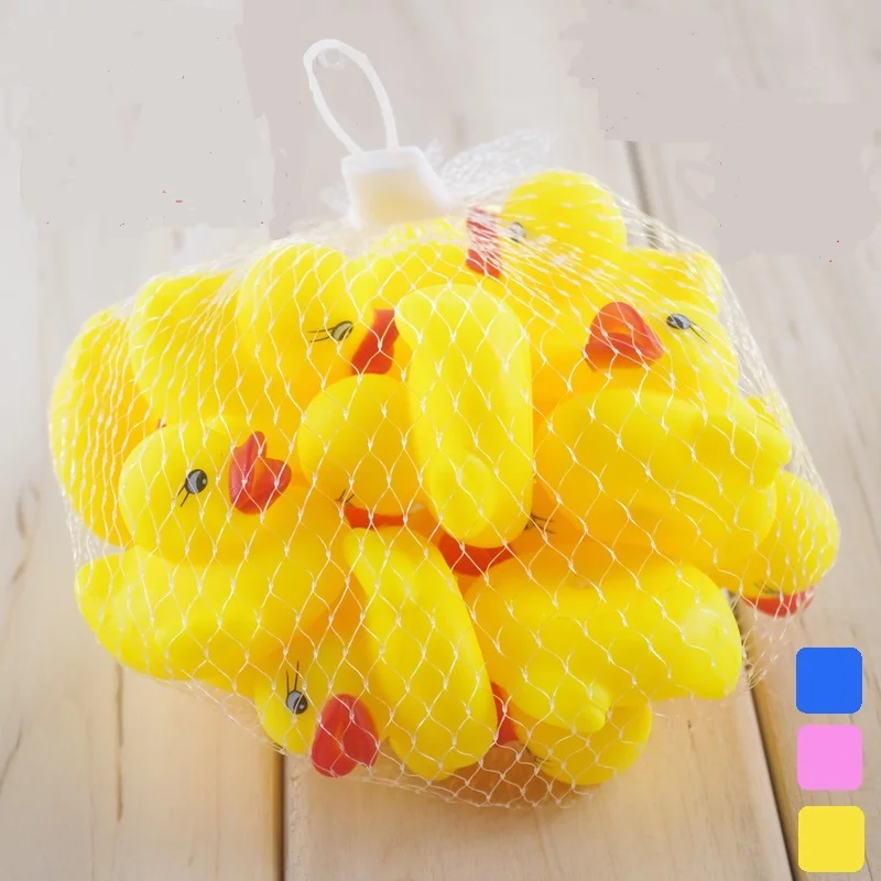 Blue Pink Yellow Rubber Duck Toy Boy Baby Bath Nice Bathroom Waterplay Soft Floating Swimming Pool | Игрушки и хобби