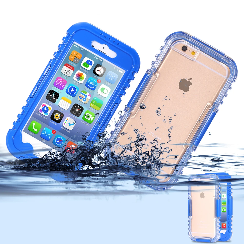 KISSCASE Полностью Защитный Водонепроницаемый чехол для iPhone 7 Plus прозрачные
