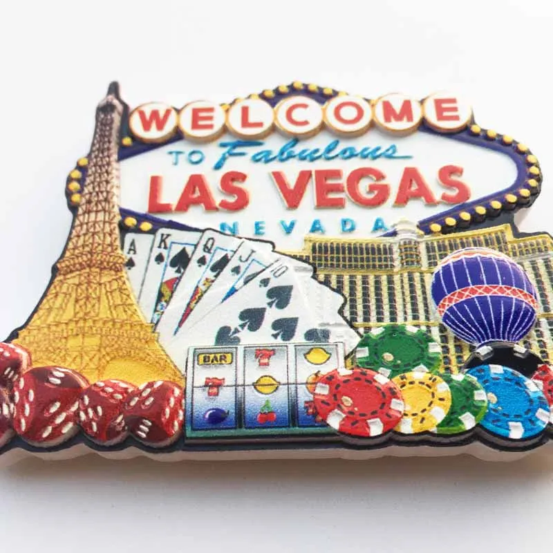 Lychee Las Vegas живописные магниты на холодильник известные Ландшафтные и сувениры