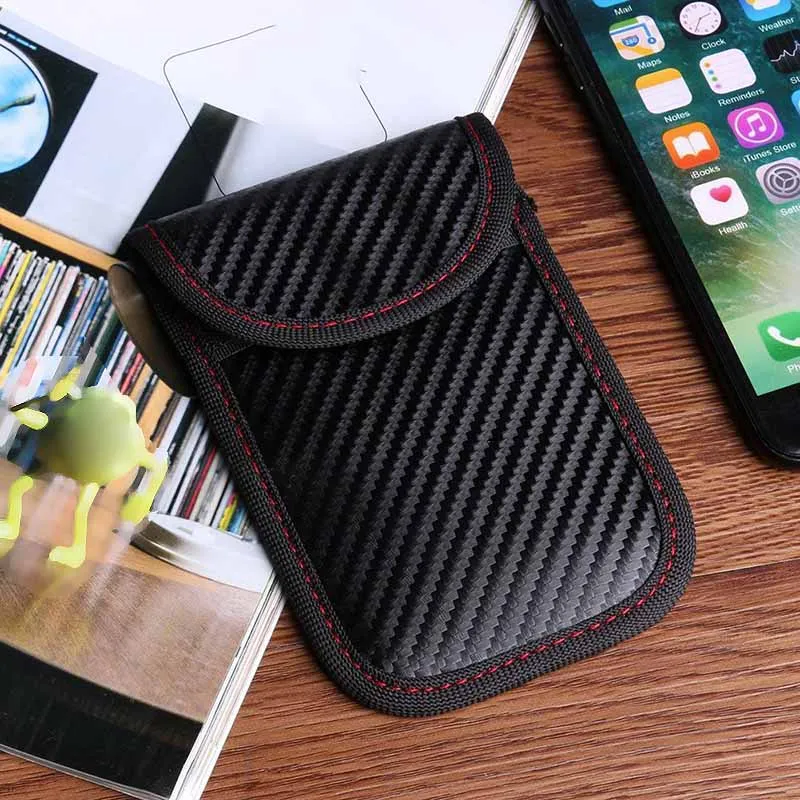 Чехол блокиратор для автомобильных ключей Faraday Cage Fob Pouch Keyless RFID защитная