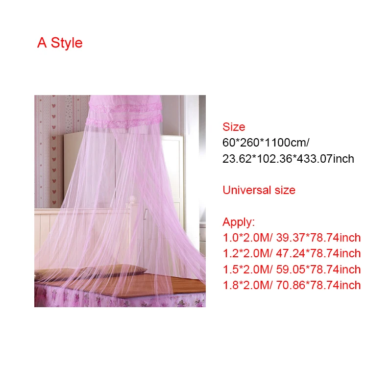For Summer Polyester Mesh Fabric Home Textile Wholesale Bulk Accessories Supplies Products Elegant Hung Dome Mosquito Nets | Дом и сад