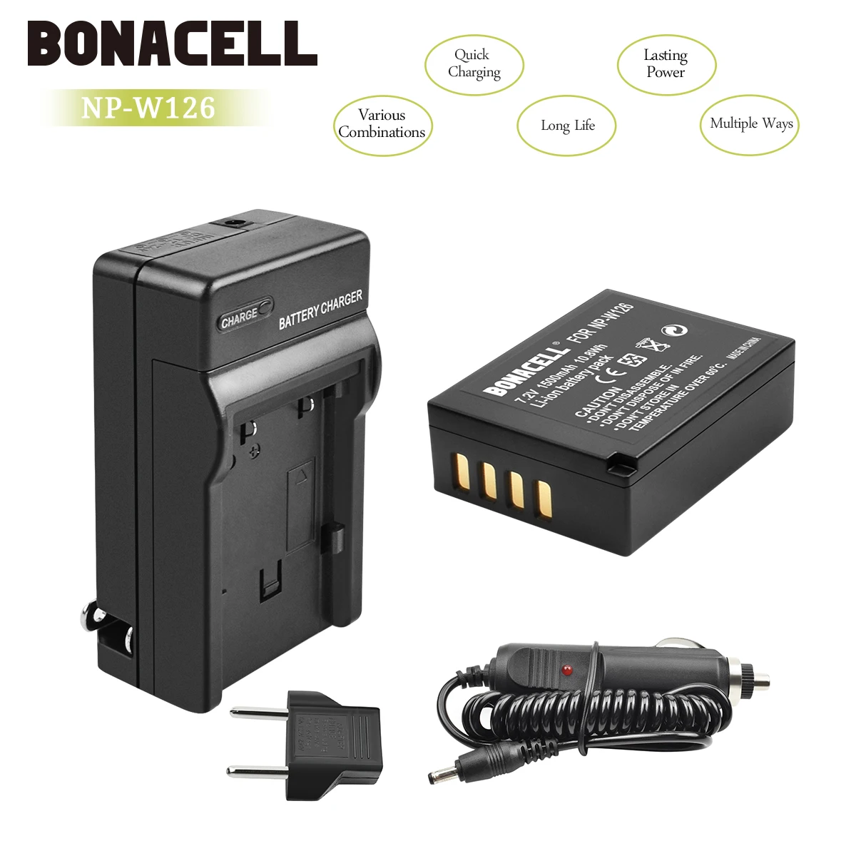 Bonacell 1400 мАч NP W126 NPW126 запасная батарея + зарядное устройство для Fujifilm FinePix HS30EXR HS33EXR
