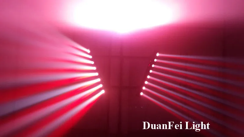 (4 шт. + Flycase) 8x10 Вт rgbw 4в1 led движущаяся головка луч бар 8 глаз lyre для dj диско ночной