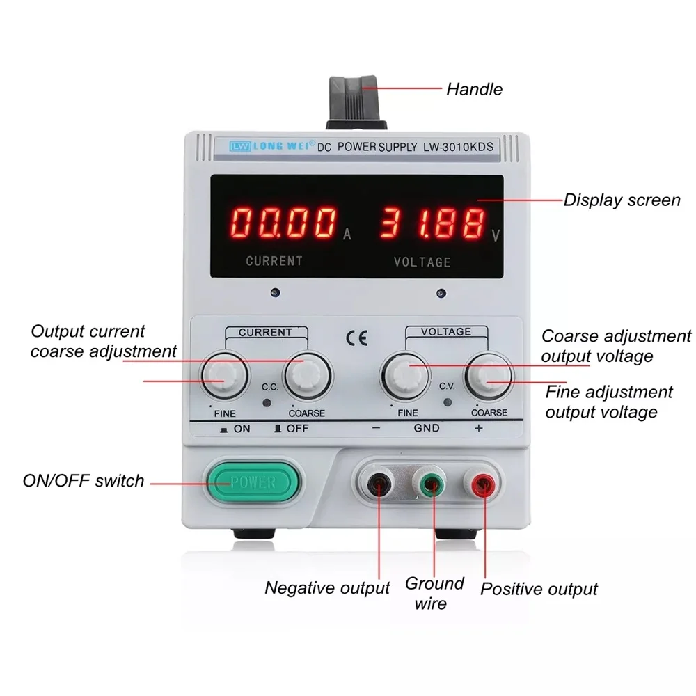 LONG WEI LW-3010KDS Регулируемый цифровой Дисплей DC Питание 110V/220V для детей на возраст от 0 - Фото №1